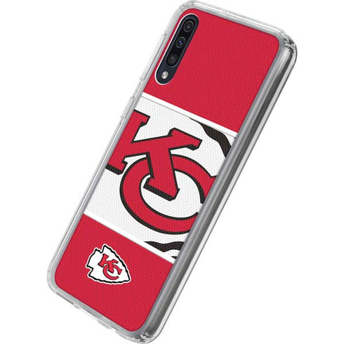 NFL Kansas City Chiefs Zone Block Galaxy A50 Clear Case