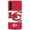 NFL Kansas City Chiefs Zone Block Galaxy A54 5G Clear Case