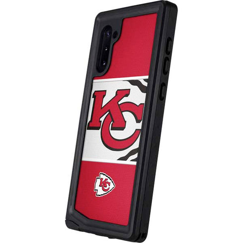 NFL Kansas City Chiefs Zone Block Galaxy Note 10 Waterproof Case