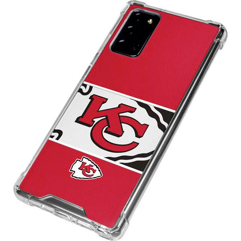 NFL Kansas City Chiefs Zone Block Galaxy Note20 5G Clear Case