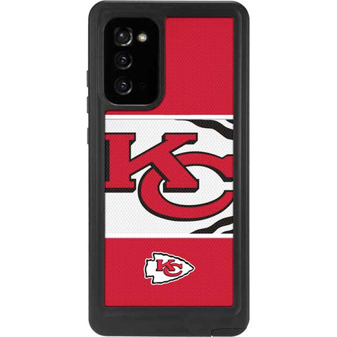 NFL Kansas City Chiefs Zone Block Galaxy Note20 5G Waterproof Case