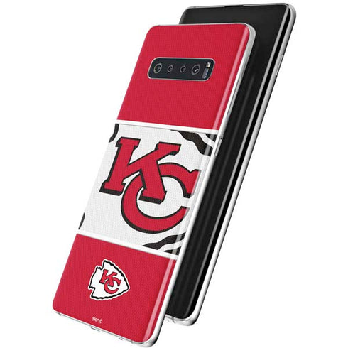 NFL Kansas City Chiefs Zone Block Galaxy S10 Plus Skin