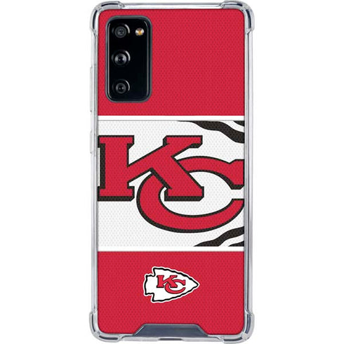 NFL Kansas City Chiefs Zone Block Galaxy S20 FE Clear Case