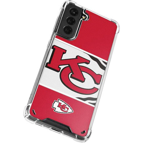 NFL Kansas City Chiefs Zone Block Galaxy S21 Plus 5G Clear Case