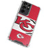 NFL Kansas City Chiefs Zone Block Galaxy S21 Ultra 5G Clear Case