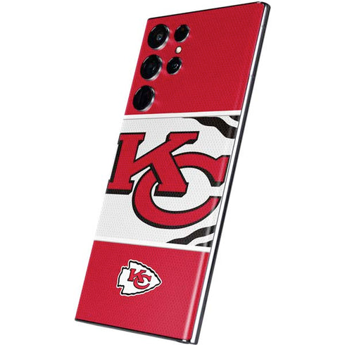 NFL Kansas City Chiefs Zone Block Galaxy S22 Ultra Skin