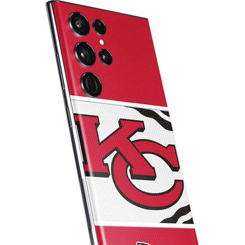 NFL Kansas City Chiefs Zone Block Galaxy S22 Ultra Skin