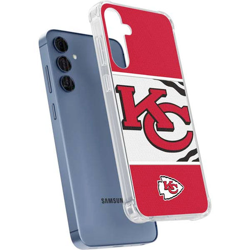 NFL Kansas City Chiefs Zone Block Galaxy S24 Clear Case