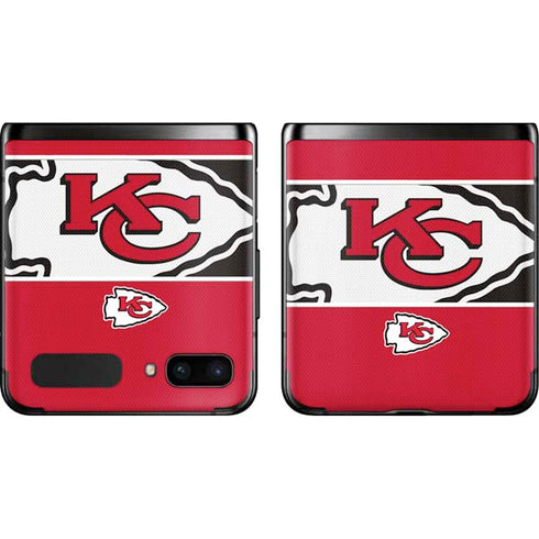NFL Kansas City Chiefs Zone Block Galaxy Z Flip Skin