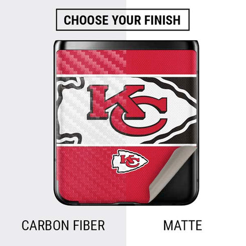 NFL Kansas City Chiefs Zone Block Galaxy Z Flip Skin