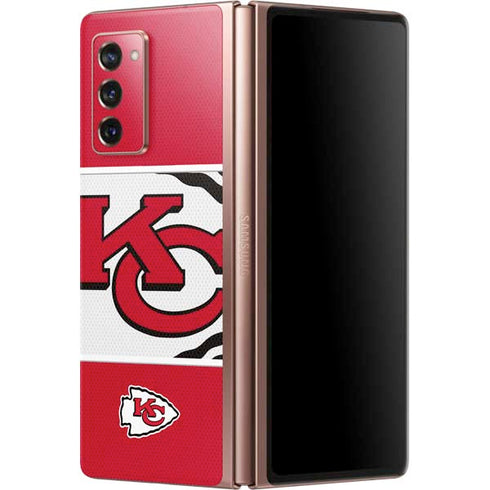 NFL Kansas City Chiefs Zone Block Galaxy Z Fold2 5G Skin