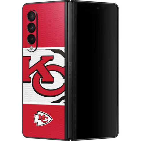 NFL Kansas City Chiefs Zone Block Galaxy Z Fold3 5G Skin