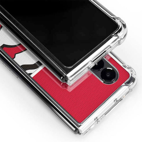 NFL Kansas City Chiefs Zone Block Galaxy Z Fold4 5G Clear Case