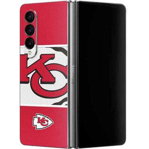 NFL Kansas City Chiefs Zone Block Galaxy Z Fold4 5G Skin