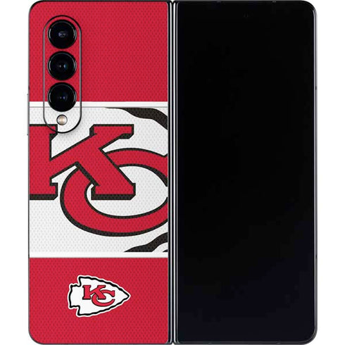 NFL Kansas City Chiefs Zone Block Galaxy Z Fold4 5G Skin
