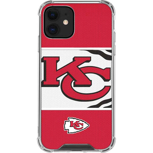 NFL Kansas City Chiefs Zone Block iPhone 12 Mini Clear Case