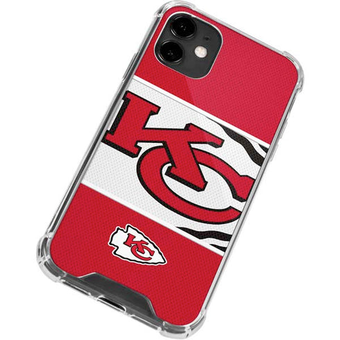 NFL Kansas City Chiefs Zone Block iPhone 12 Mini Clear Case