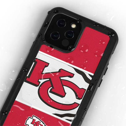 NFL Kansas City Chiefs Zone Block iPhone 12 Pro Waterproof Case