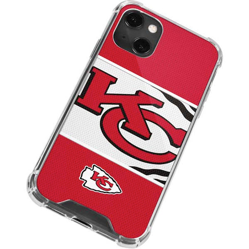NFL Kansas City Chiefs Zone Block iPhone 13 Mini Clear Case