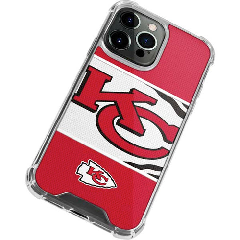 NFL Kansas City Chiefs Zone Block iPhone 13 Pro Max Clear Case