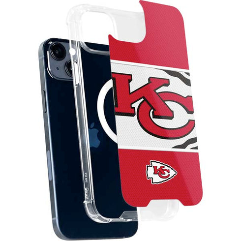 NFL Kansas City Chiefs Zone Block iPhone 15 Plus MagSafe Case