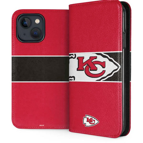 NFL Kansas City Chiefs Zone Block iPhone 15 Plus Folio Case