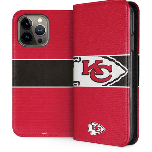 NFL Kansas City Chiefs Zone Block iPhone 15 Pro Max Folio Case