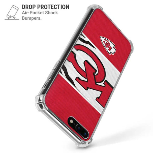 NFL Kansas City Chiefs Zone Block iPhone 7/8 Plus Clear Case