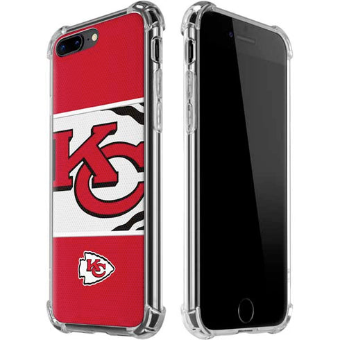 NFL Kansas City Chiefs Zone Block iPhone 7/8 Plus Clear Case