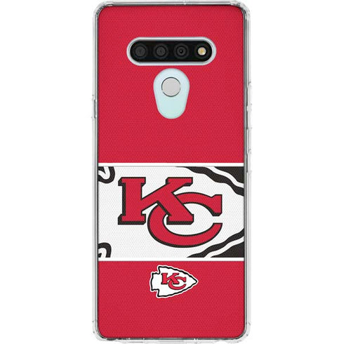NFL Kansas City Chiefs Zone Block LG Stylo 6 Clear Case