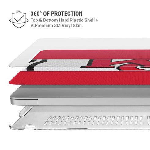 NFL Kansas City Chiefs Zone Block MacBook Air 13in M1 (2021) Case plus Skin