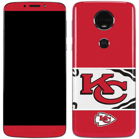 NFL Kansas City Chiefs Zone Block Moto E5 Plus Skin