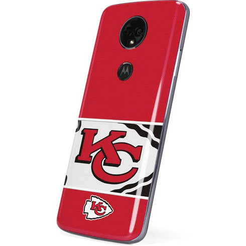 NFL Kansas City Chiefs Zone Block Moto E5 Plus Skin
