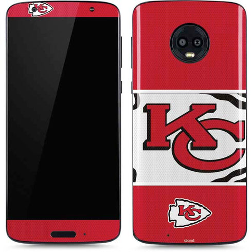 NFL Kansas City Chiefs Zone Block Moto G6 Skin