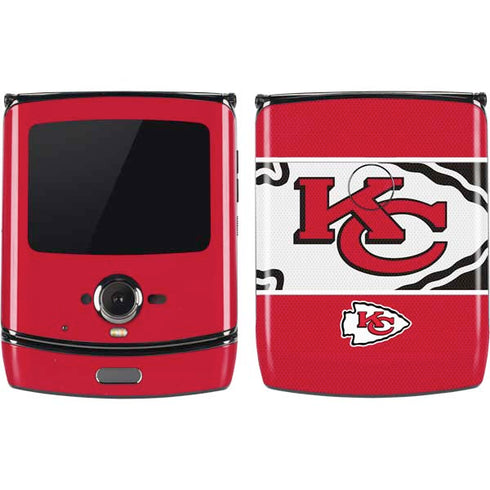 NFL Kansas City Chiefs Zone Block Motorola RAZR Skin