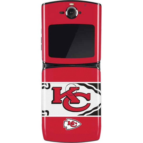 NFL Kansas City Chiefs Zone Block Motorola RAZR Skin