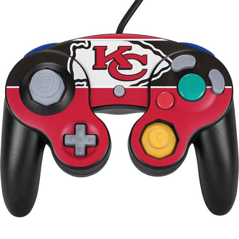 NFL Kansas City Chiefs Zone Block Nintendo GameCube Controller Skin