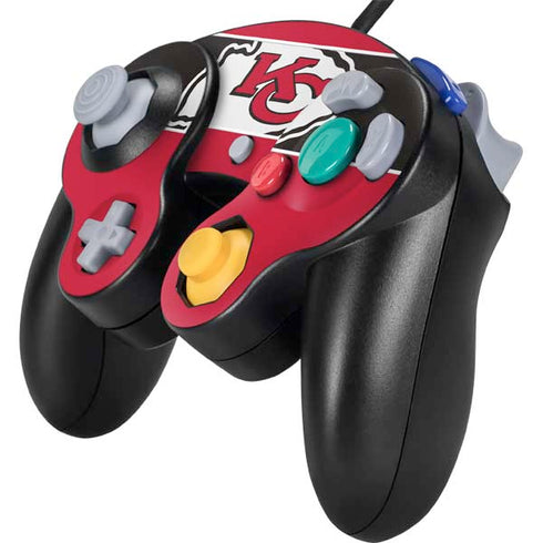 NFL Kansas City Chiefs Zone Block Nintendo GameCube Controller Skin