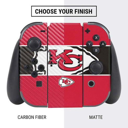 NFL Kansas City Chiefs Zone Block Nintendo Switch Bundle Skin
