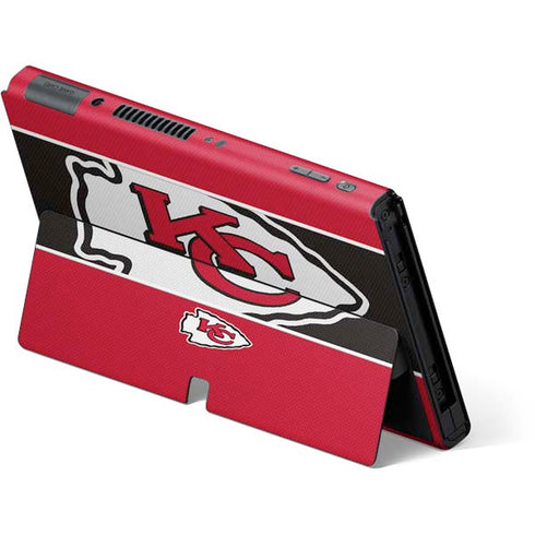 NFL Kansas City Chiefs Zone Block Nintendo Switch OLED (2021) Skin