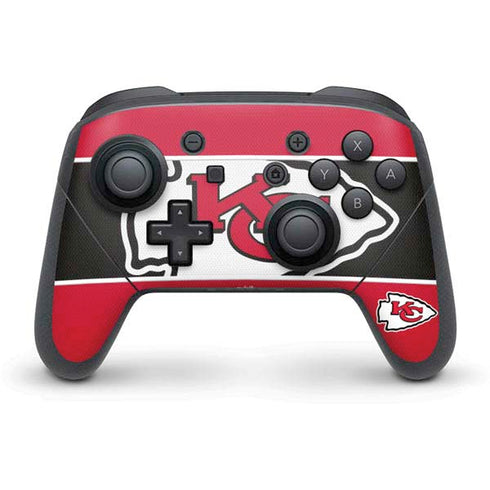 NFL Kansas City Chiefs Zone Block Nintendo Switch Pro Controller Skin