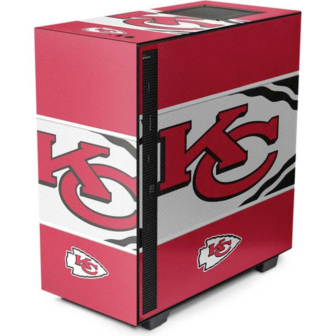 NFL Kansas City Chiefs Zone Block NZXT H510 Compact ATX Mid-Tower Case Skin