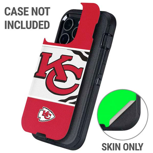 NFL Kansas City Chiefs Zone Block Otterbox Defender iPhone Skin