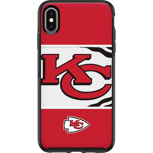 NFL Kansas City Chiefs Zone Block Otterbox Symmetry iPhone Skin