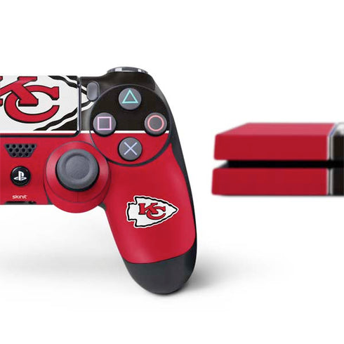 NFL Kansas City Chiefs Zone Block PS4 Console and Controller Bundle Skin