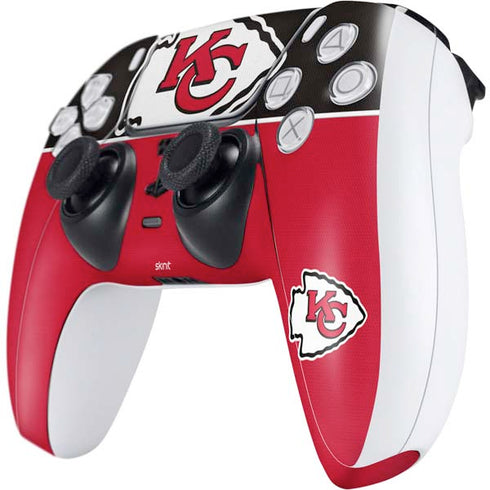 NFL Kansas City Chiefs Zone Block PS5 Controller Skin