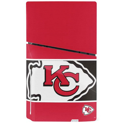 NFL Kansas City Chiefs Zone Block PS5 Slim Disk Console Skin