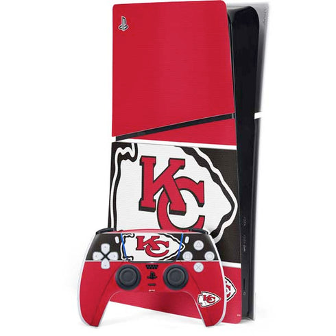 NFL Kansas City Chiefs Zone Block PS5 Slim Digital Edition Bundle Skin