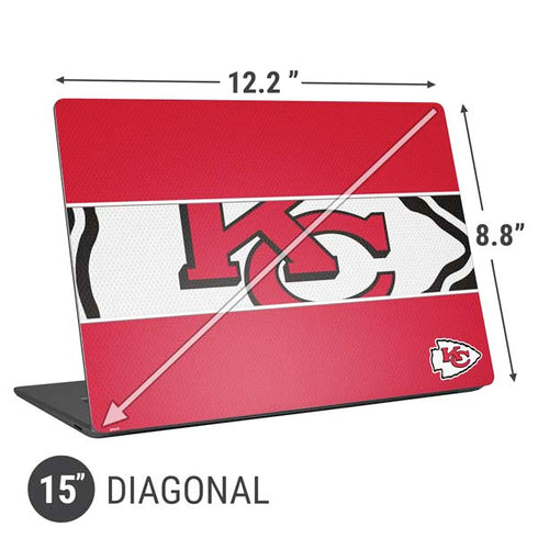 NFL Kansas City Chiefs Zone Block Universal Laptop 15in (12.2 x 8.8in) Skin