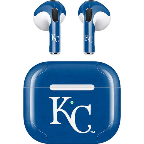 MLB Kansas City Royals - Solid Distressed Apple AirPods (3rd Gen 2021) Skin